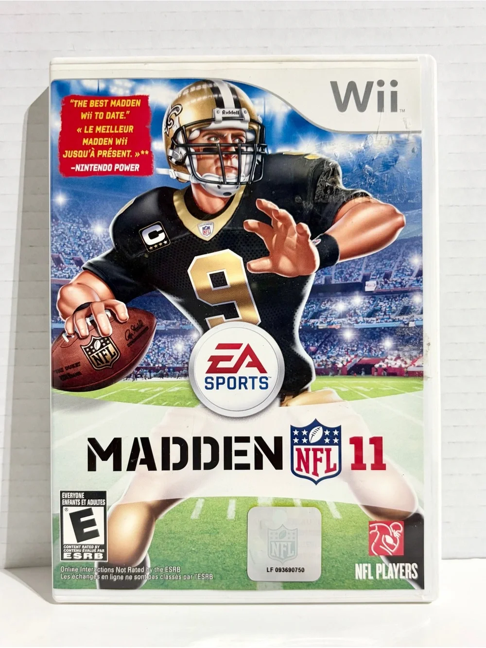 Wii Madden NFL 11 Nintendo 2010 Complete Disc Manual Case Drew Brees Saints MVP
